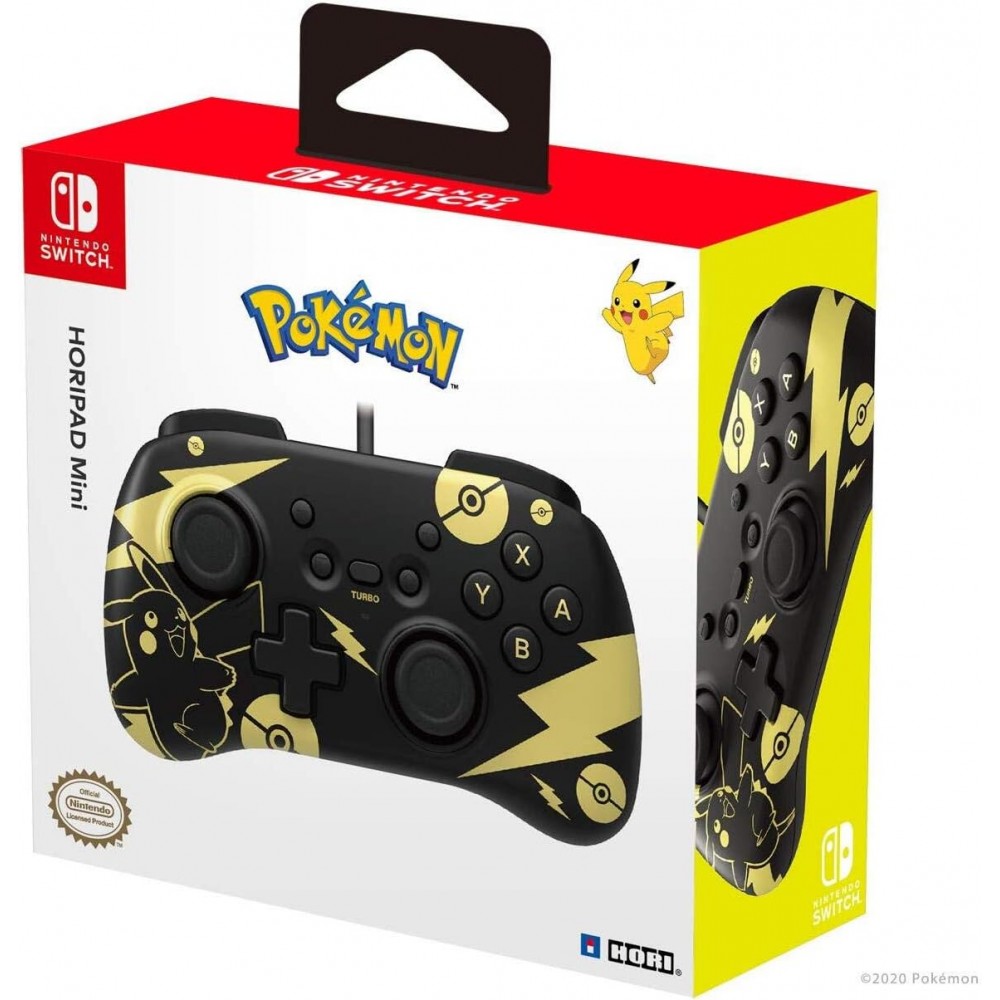 NINTENDO Horipad Mini (Pikachu Black & Gold) per Nintendo Switch e OLED